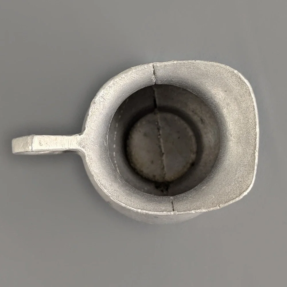 Vintage Pewter Mini Creamer Pitcher 3.5 Inch Small Silver Tone Jug
